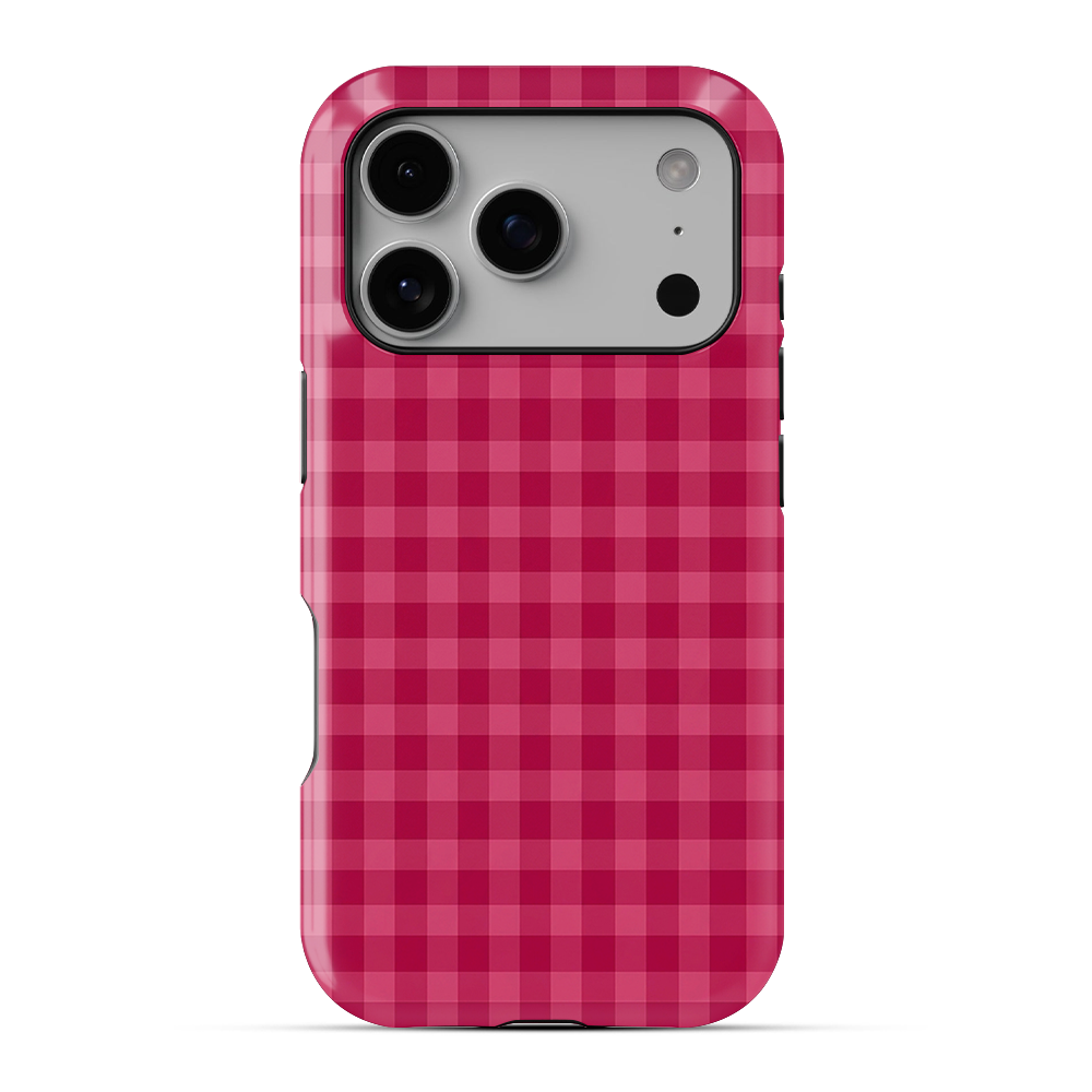 Checkered | Pink & Red Phone Case
