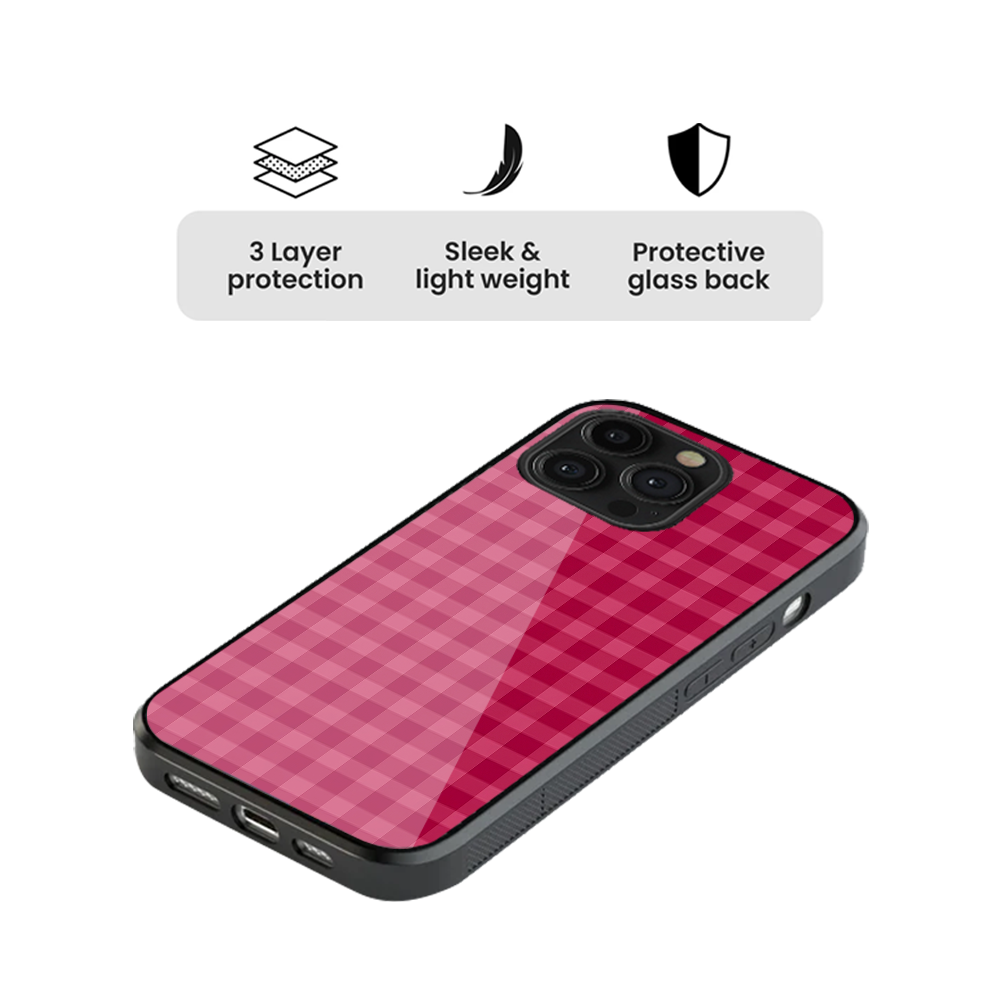Checkered | Pink & Red Phone Case