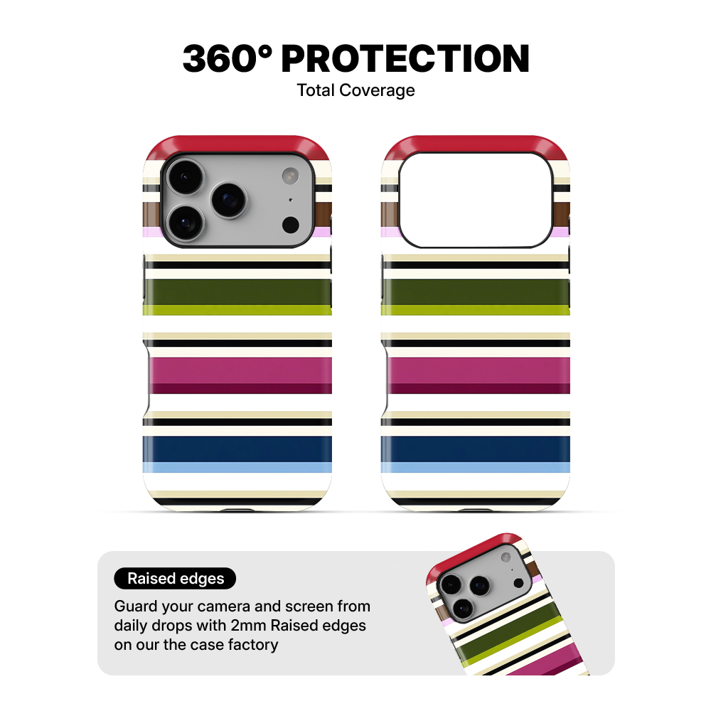 Striped | Multi-Colour I Phone Case