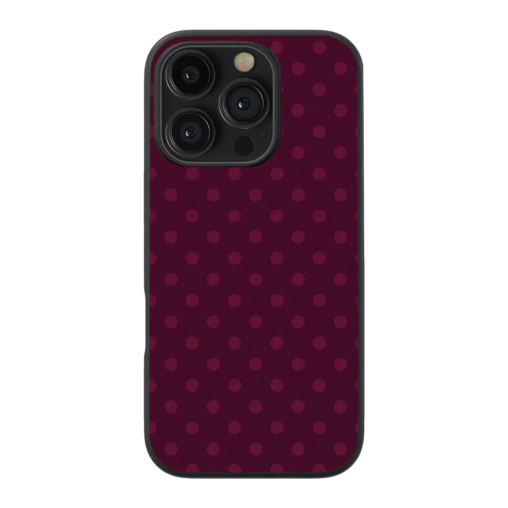 Polka Dot | Burgundy Phone Case