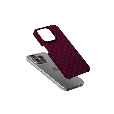 Polka Dot | Burgundy Phone Case
