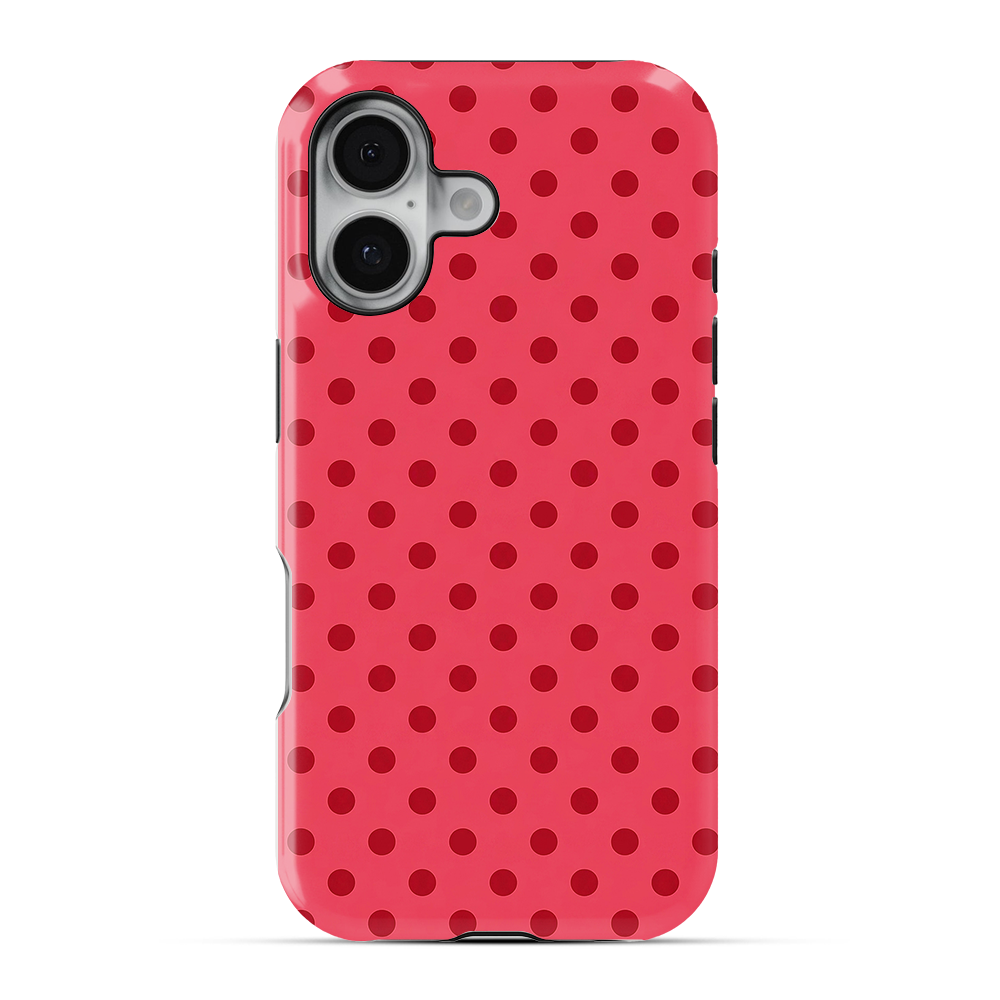 Polka Dot | Red & Pink - I Phone Case