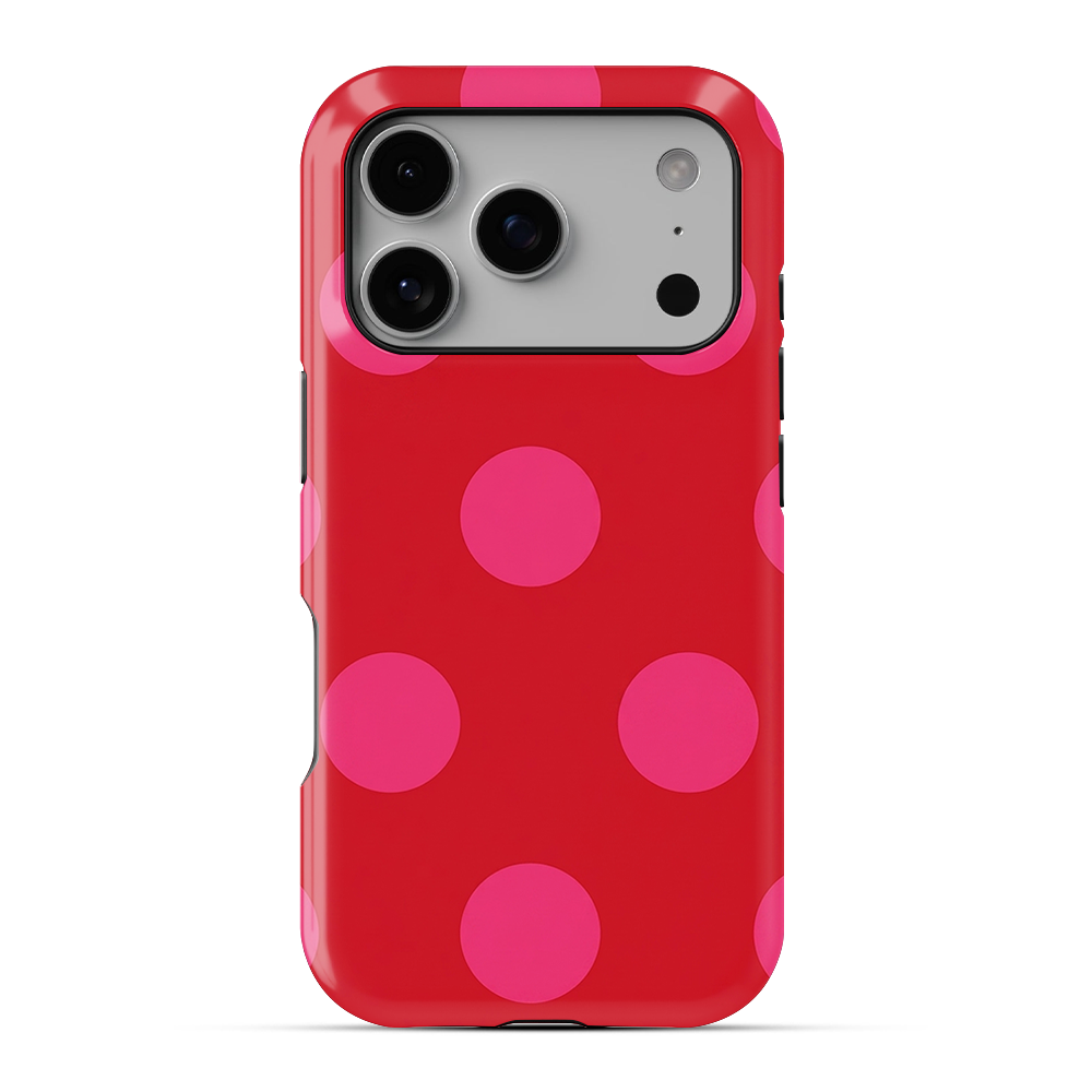 Polka Dot | Red & Pink - II Phone Case