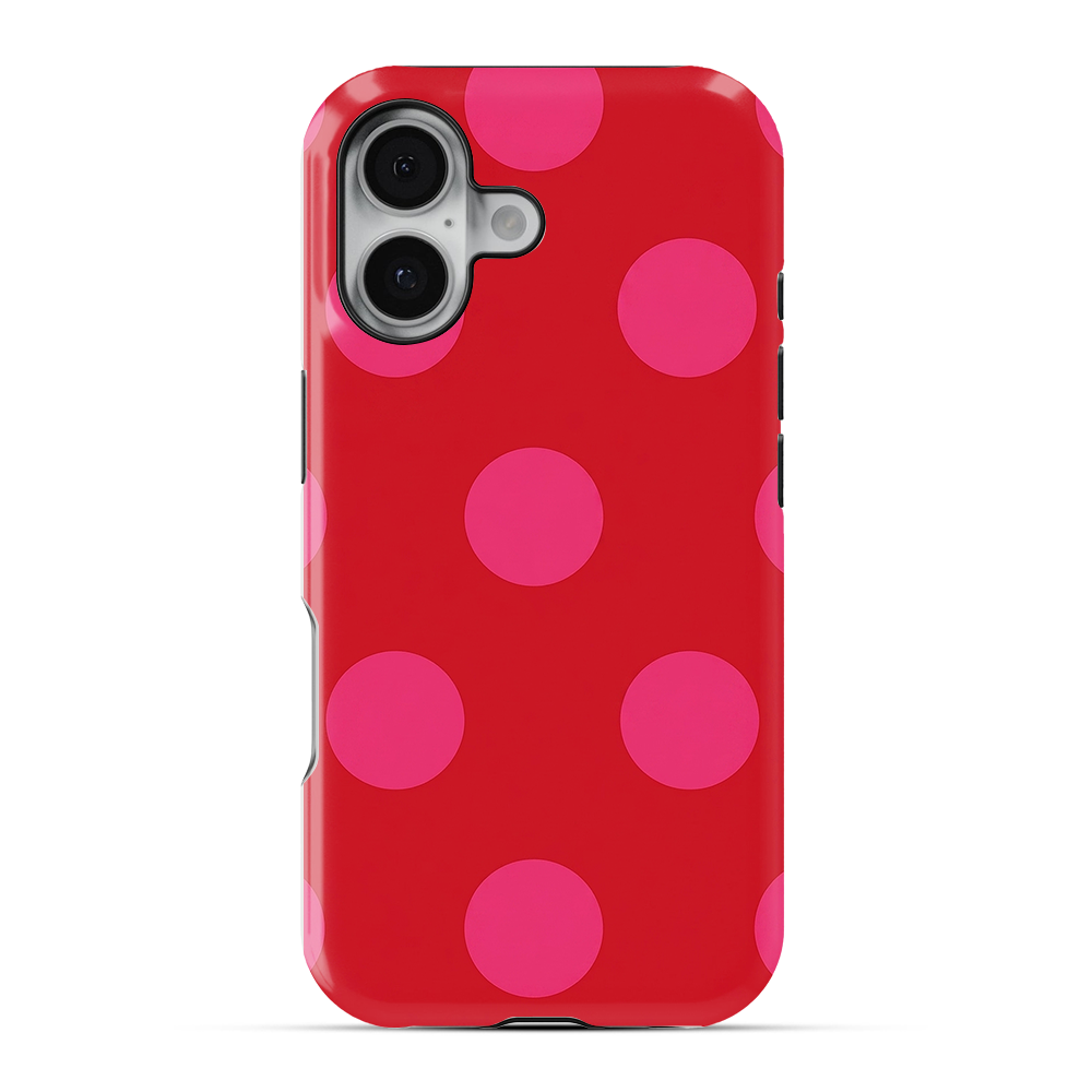 Polka Dot | Red & Pink - II Phone Case