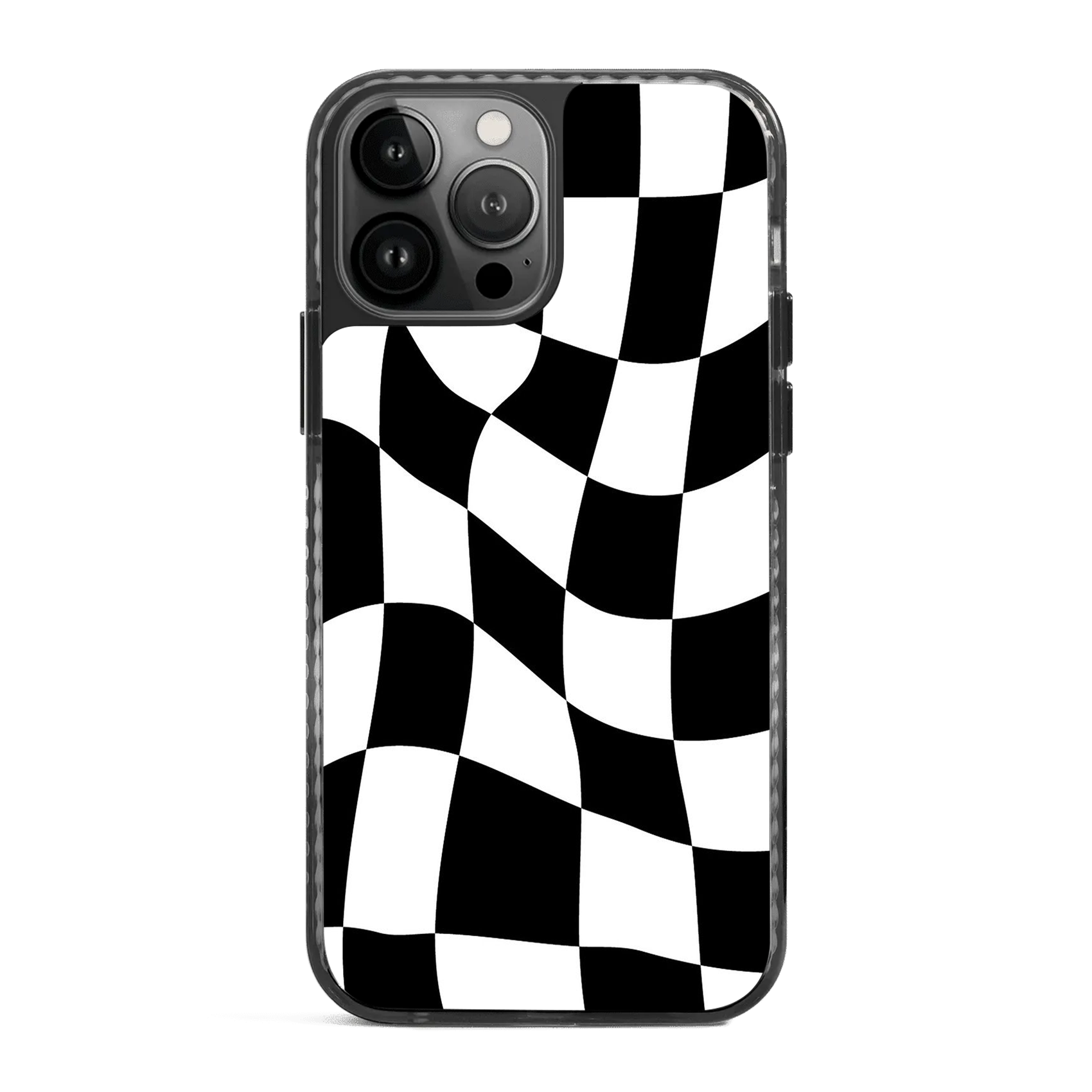 Checkered Basic Black/White Phone Stride 2.0 Case