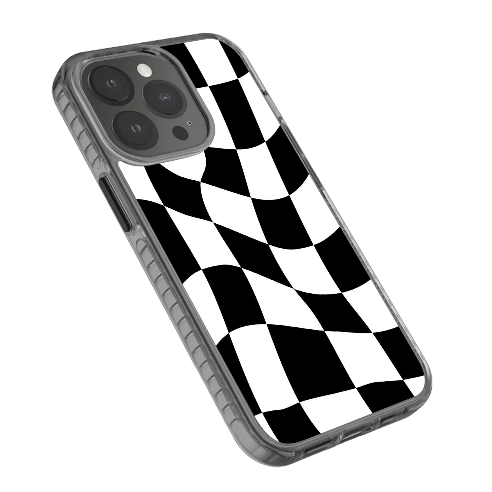 Checkered Basic Black/White Phone Stride 2.0 Case