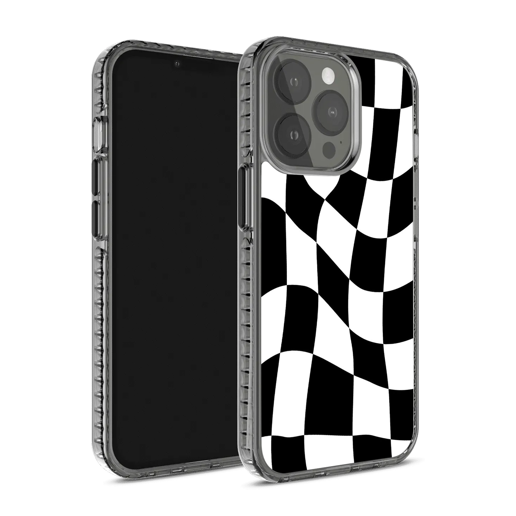 Checkered Basic Black/White Phone Stride 2.0 Case