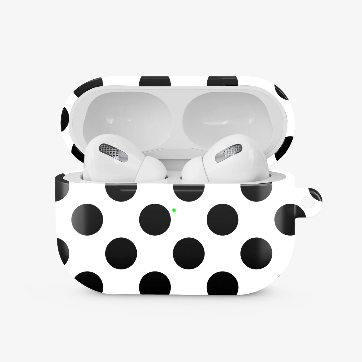 Polka Dot | White & Black II Airpods Case