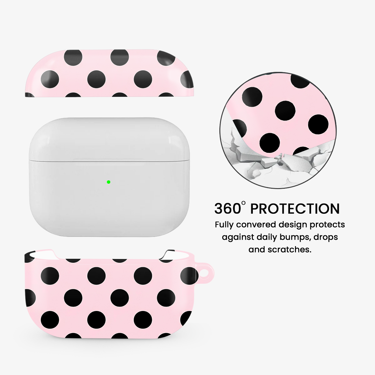 Polka Dot | Princess Pink Airpods Case
