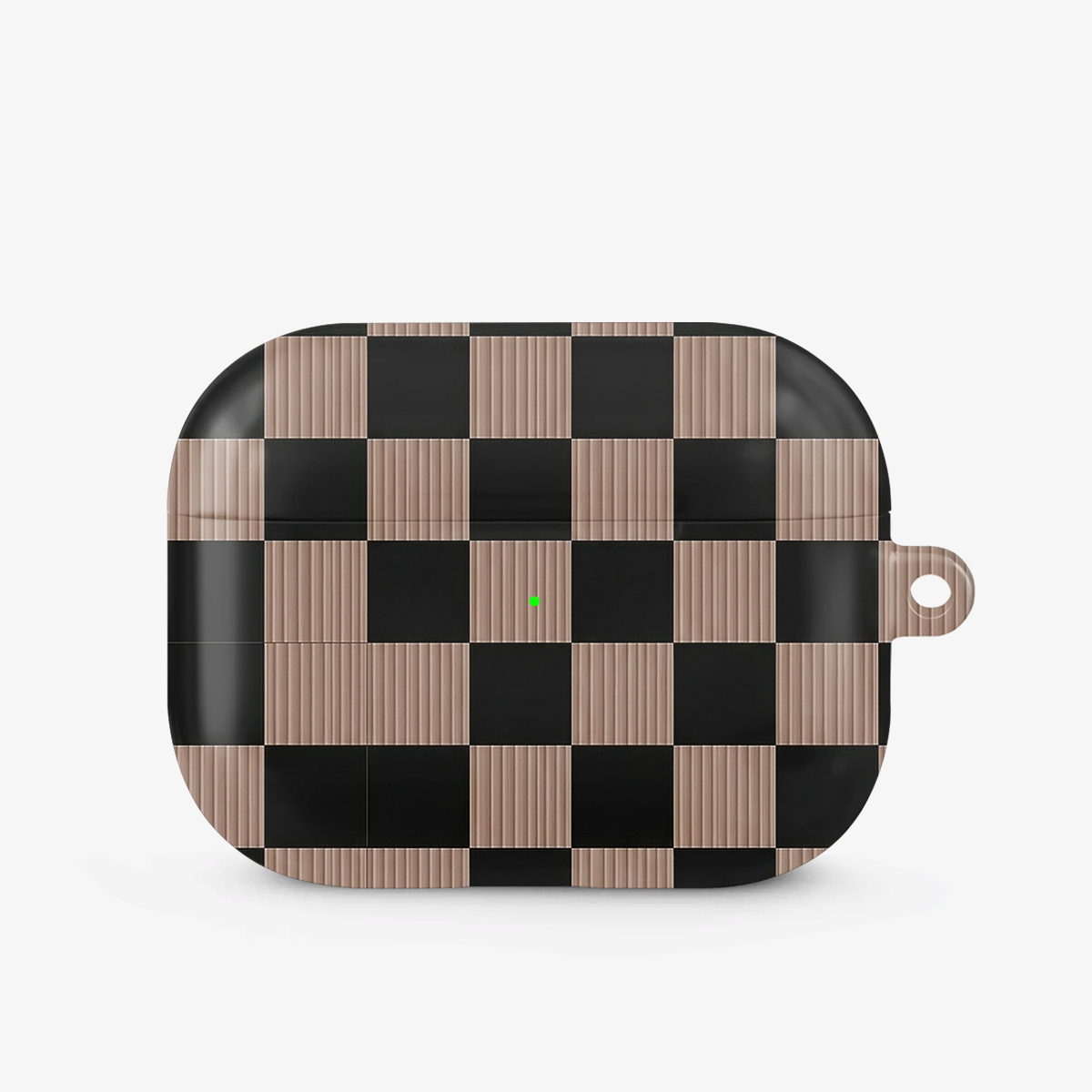 Mocha Vibe Gingham Airpods Case