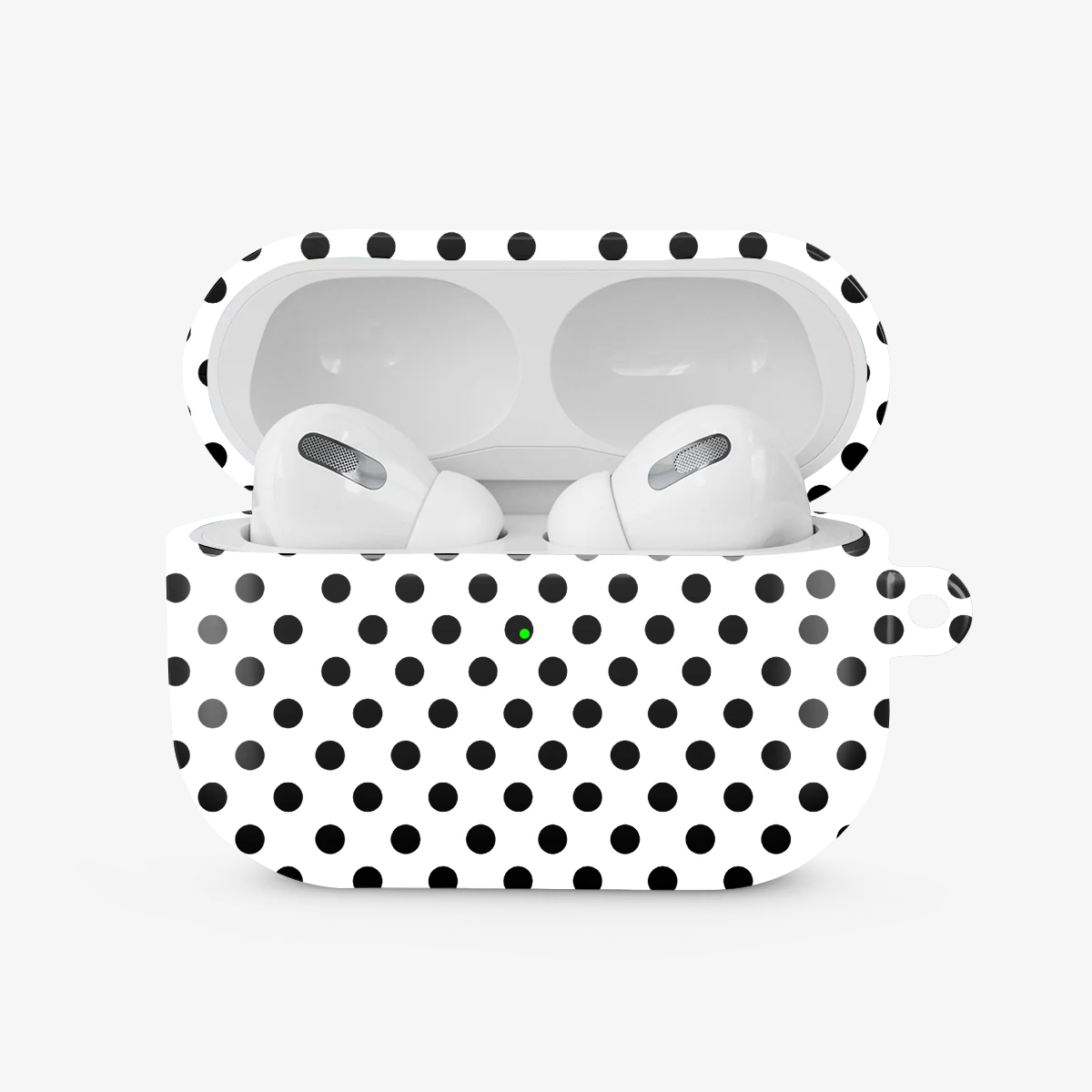 Polka Dot | White & Black I Airpods Case