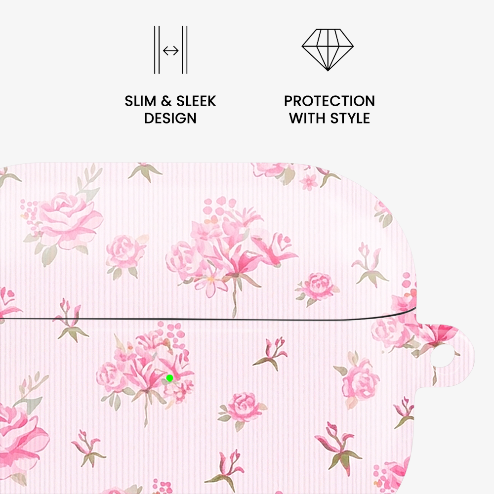Forget Me Not Floral | Pink Airpods Case
