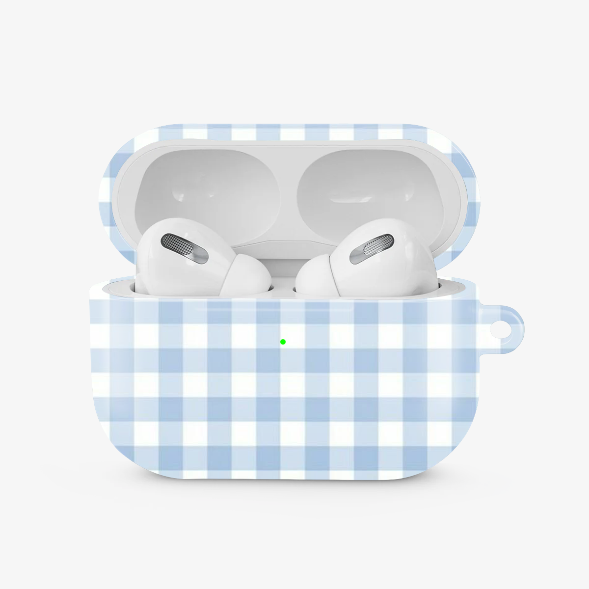 Gingham | Blue & White - IV Airpods Case