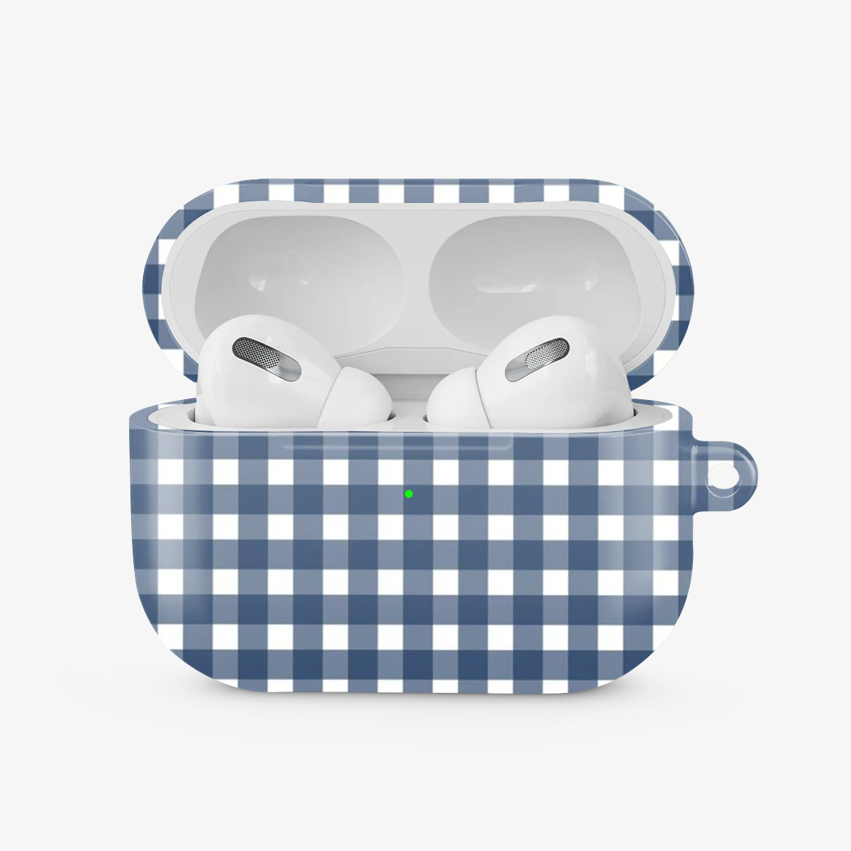 Gingham | Blue & White - V Airpods Case