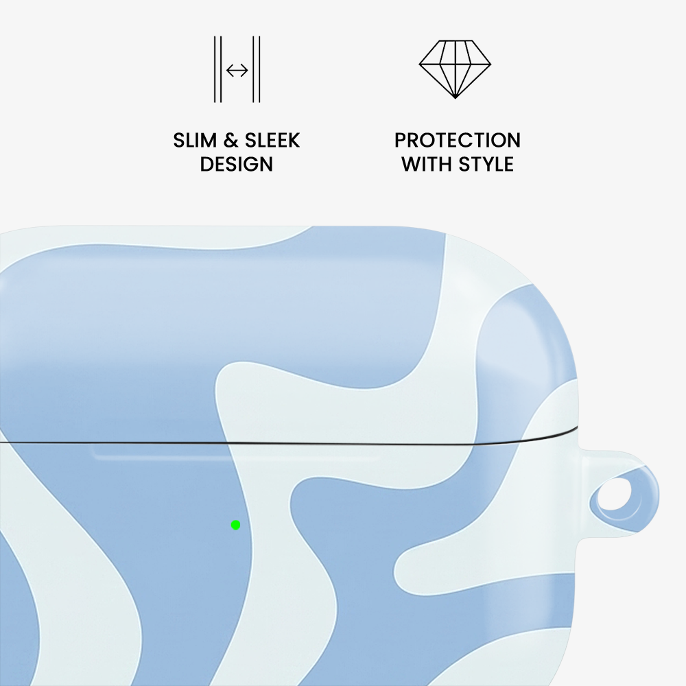 Retro Liquid Swirl | Blue Airpods Case