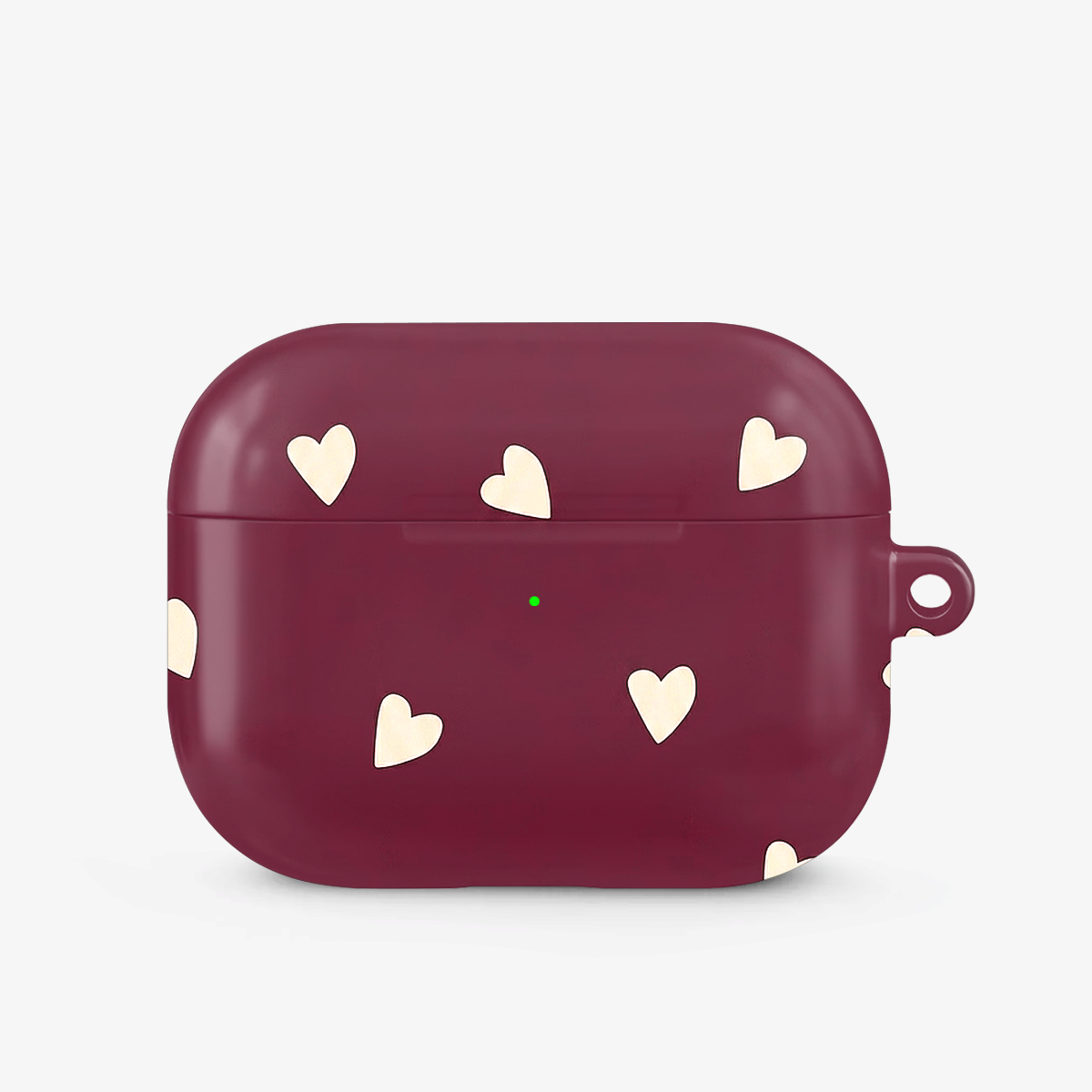 Heartfall | Burgundy Airpods Case
