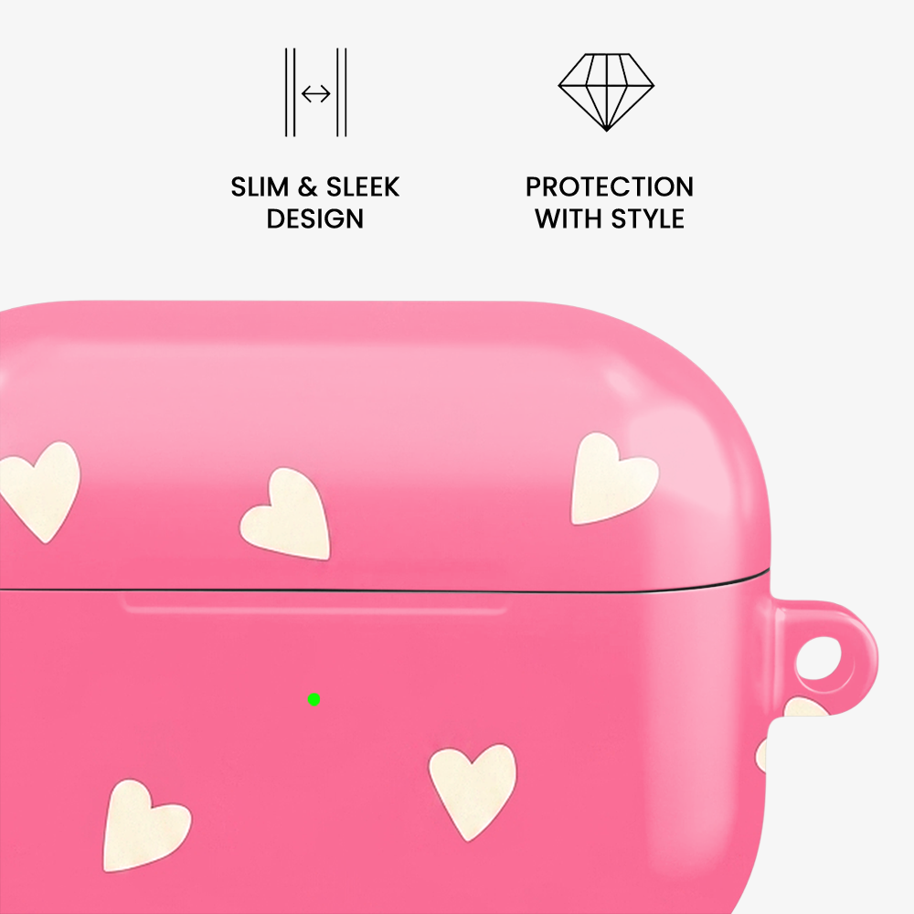 Heartfall | Pink Airpods Case