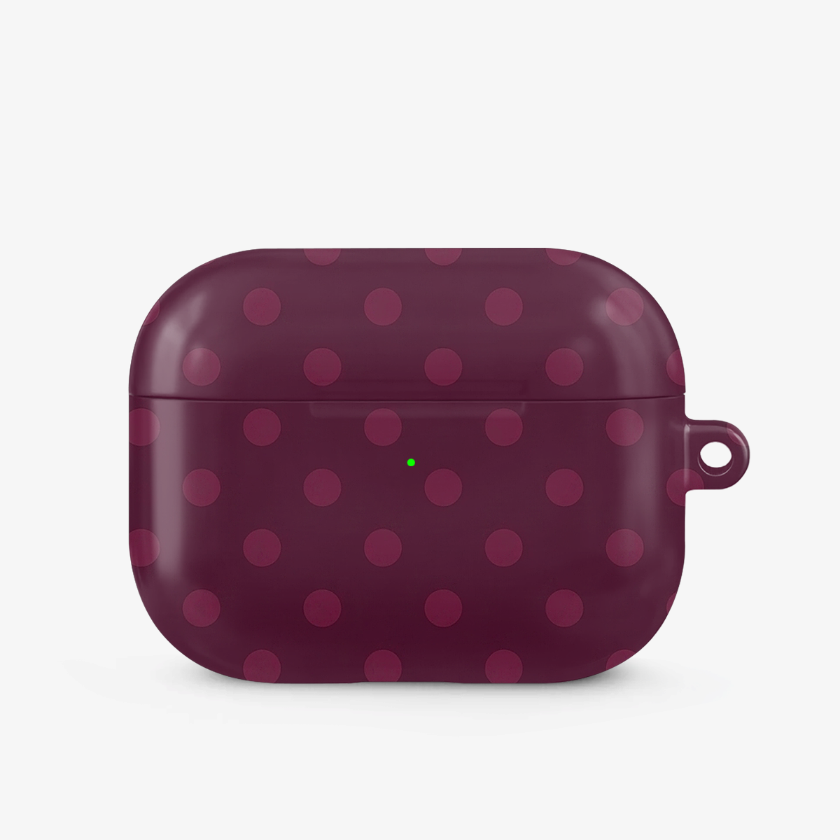 Polka Dot | Burgundy Airpods Case