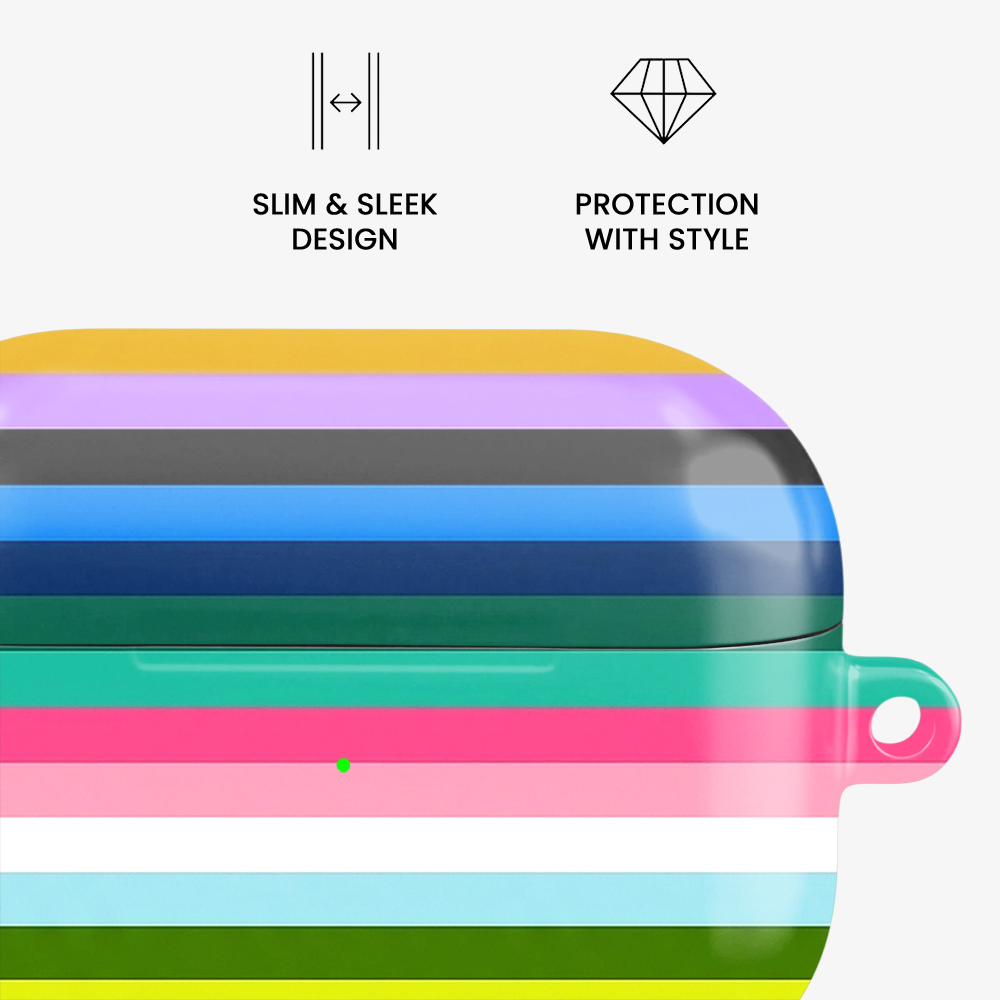 Striped | Multi-Colour II Airpods Case