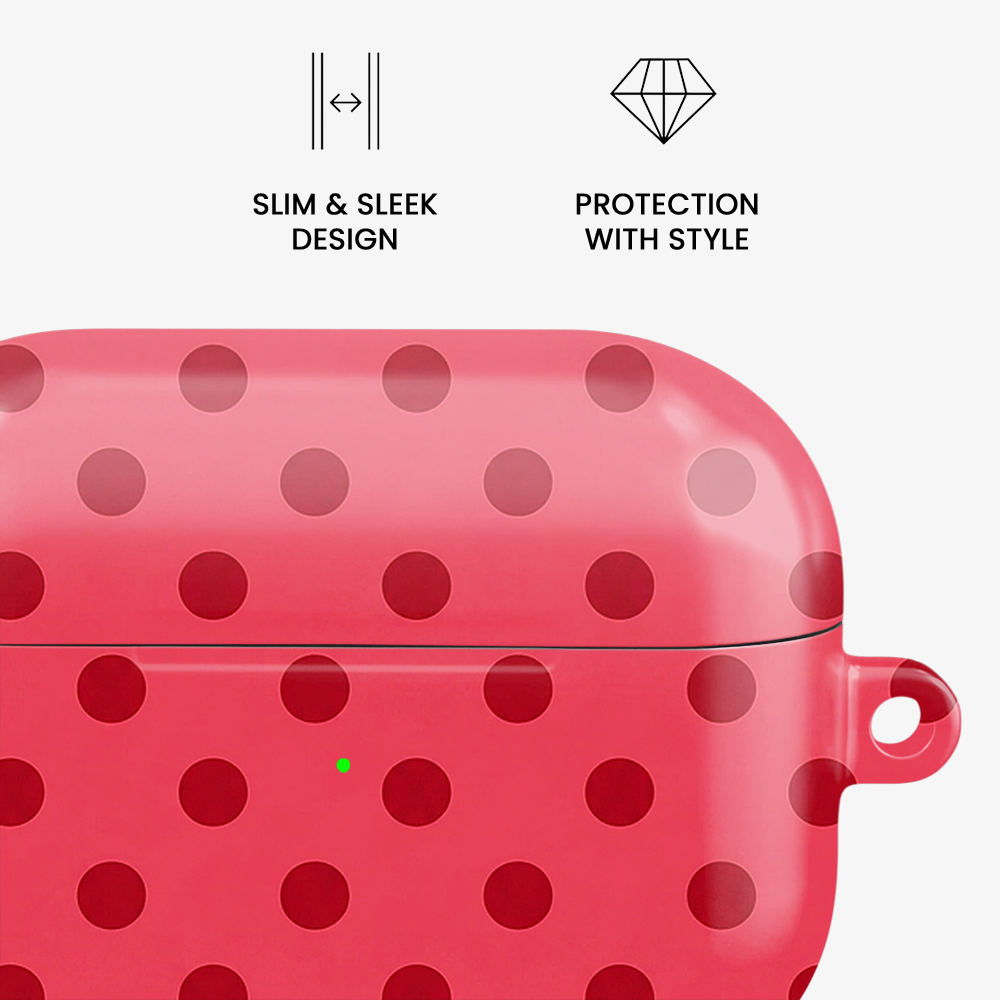 Polka Dot | Red & Pink - I Airpods Case